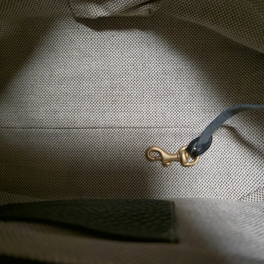 Vintage Dooney & Bourke Tan and Brown Canvas Logo Satchel - Picture 6 of 10